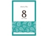 Perfect Paisley - Jade - Table Number