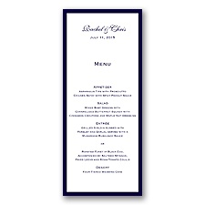 Colored Border - Menu Card