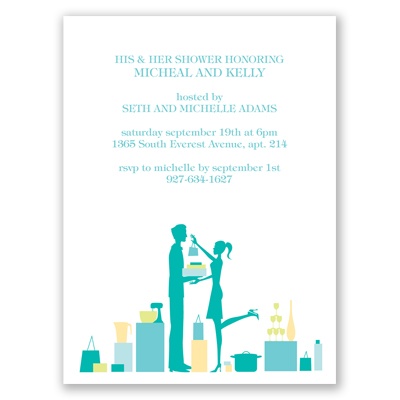 His & Hers - Mermaid - Shower Invitation