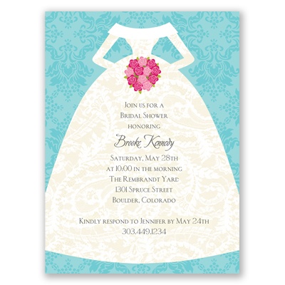 Wedding Shower Invitation on Wedding Invitations    Party Invitations    Bridal Dress   Shower