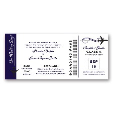 Boarding Pass - Lapis - Invitation