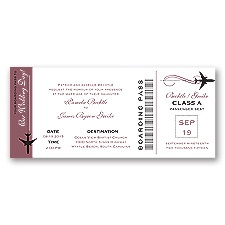 Boarding Pass - Rosewood - Invitation
