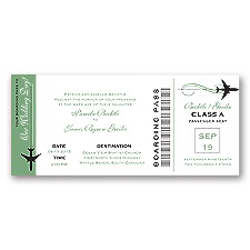 Boarding Pass - Clover - Invitation