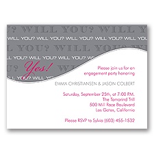 Will You - Watermelon - Engagement  Party Invitation