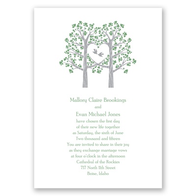 Naturally Love - Clover - Invitation