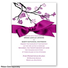 Budding Beauty - Sangria - Invitation
