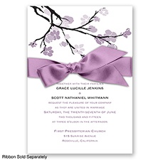 Budding Beauty - Wisteria - Invitation