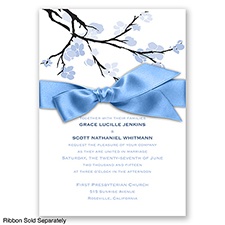 Budding Beauty - Bluebird - Invitation