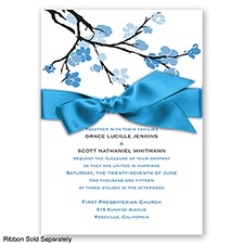 Budding Beauty - Cornflower - Invitation