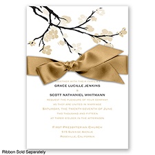Budding Beauty - Golden - Invitation
