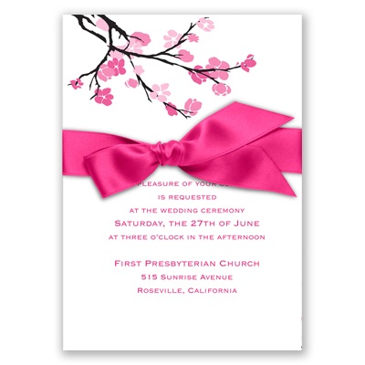 Budding Beauty - Watermelon - Invitation