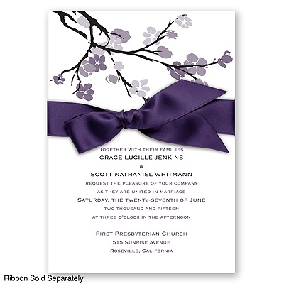 Budding Beauty - Lapis - Invitation