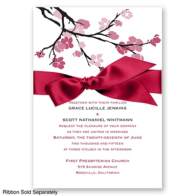 Budding Beauty - Apple -Invitation