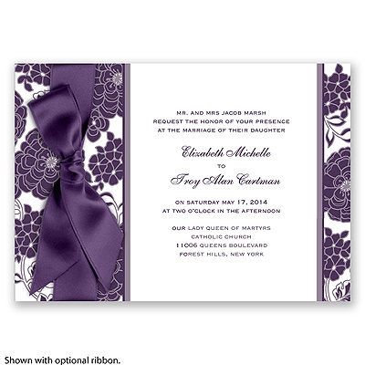 Wedding Invitations Software on Home    Wedding Invitations    Db Exclusive Colors    Floral Patterned