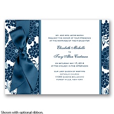 Floral Patterned - Peacock - Invitation