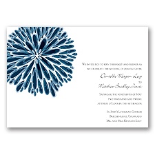 Burst of Color - Peacock - Invitation