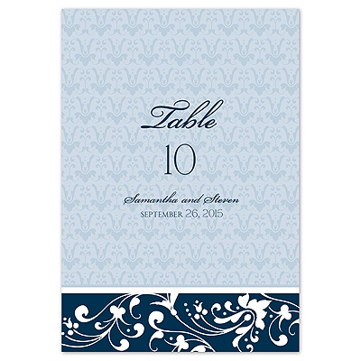 Forever Color - Peacock - Table Number