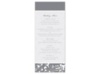 Forever Color - Mercury - Menu Card