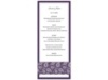 Perfect Paisley - Plum - Menu Card