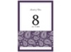 Perfect Paisley - Plum - Table Number