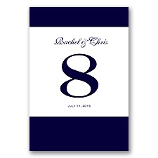Colored Border - Table Number