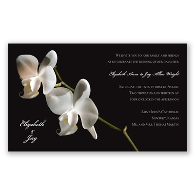 Delicate Orchid - Invitation