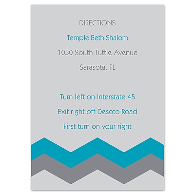 Chevron Style - Malibu - Multi-Purpose Card