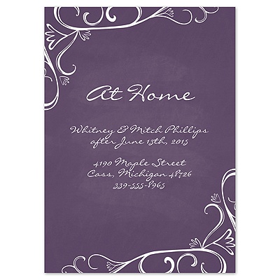 Fanciful Chalkboard - Plum - Multi-Purpose Card