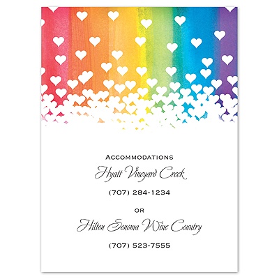 Rainbow Hearts - Multi-Purpose Card