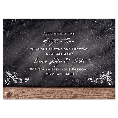 Rustic Chalkboard - Multi-Purpose Card