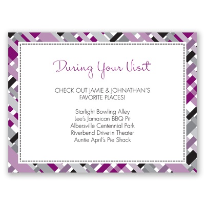 Mad for Plaid - Sangria - Multi-Purpose Card