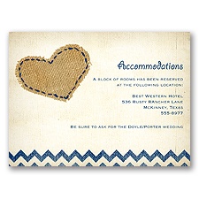 Burlap Heart - Multi-Purpose Card