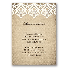 Country Lace - Multi-Purpose Card