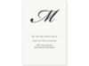 Modern Elegance Script Initial - Bright White Multi-Purpose Card