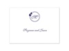 Circle Butterfly Monogram - Multi-Purpose Card