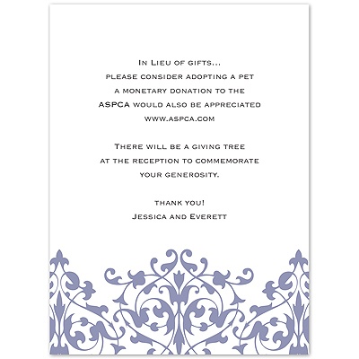 Romance - Victorian Lilac Multi-Purpose Card