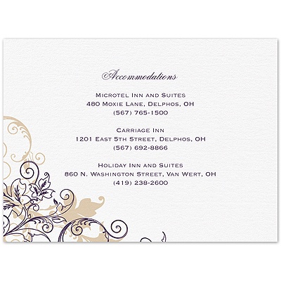 Flourish with Golden Shadow - Plum - Multi-Purpose Card
