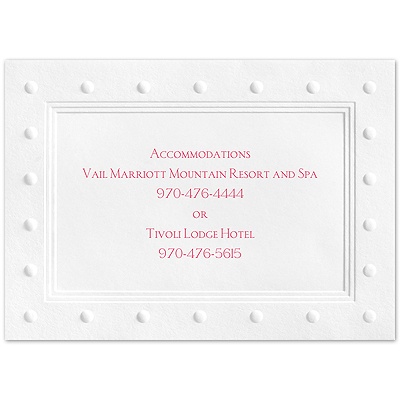 Petite Dot Border - Multi-Purpose Card
