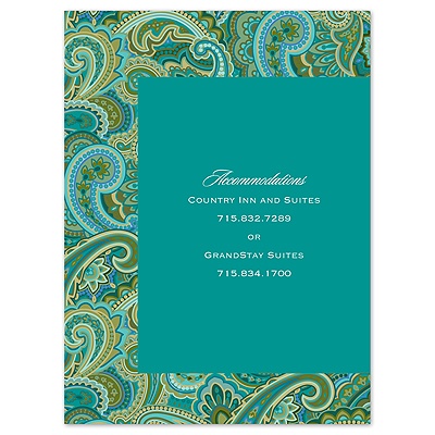 Paisley Style - Jade -Multi-Purpose Card