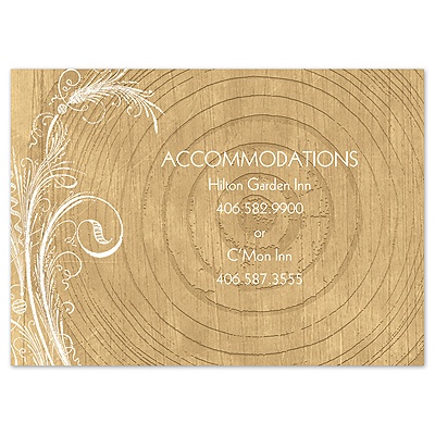 Woodgrain Circle - Multi-Purpose Card