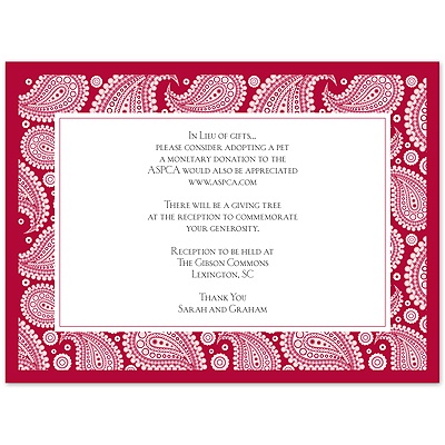 Perfect Paisley Duet - Apple- Multi-Purpose Card