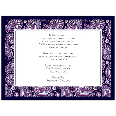 Perfect Paisley Duet - Lapis- Multi-Purpose Card