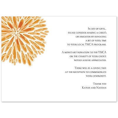 Burst of Love - Tangerine - Multi-Purpose Card
