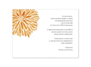 Burst of Color - Tangerine - Multi-Purpose Card