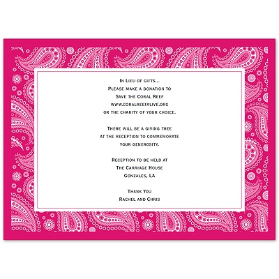 Perfect Paisley - Watermelon - Multi-Purpose Card