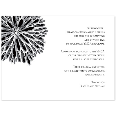 Burst of Love - Black - Multi-Purpose Card