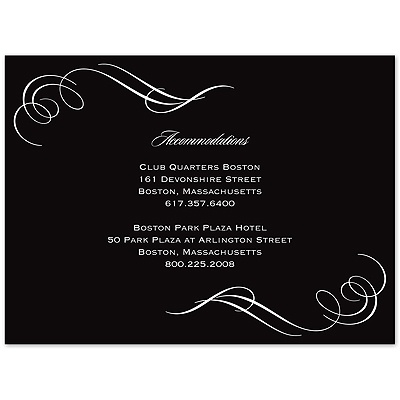 Photo and Swirls - Black  - Multi-Purpose Card