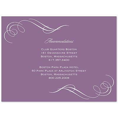 Photo and Swirls - Wisteria - Multi-Purpose Card