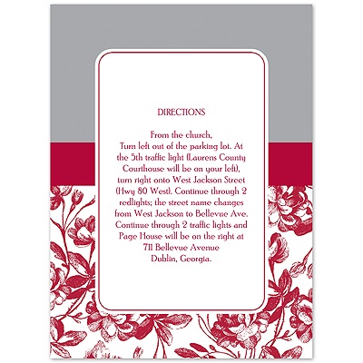 Vintage Floral Photo - Apple - Multi-Purpose Card