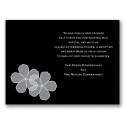 Floral Photo - Black - Multi-Purpose Card